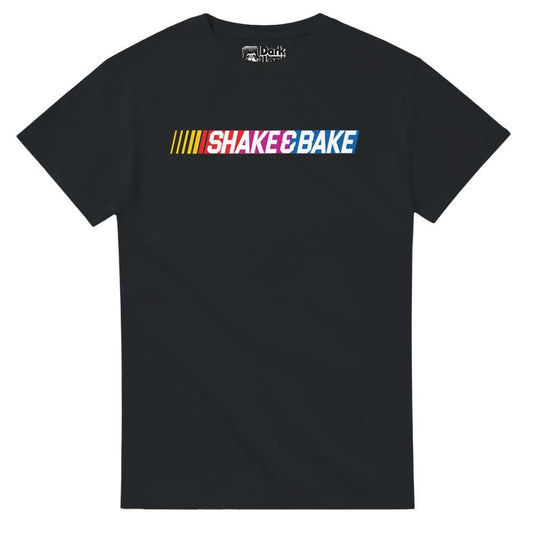 Shake and Bake - Funny Taladega Nights Ricky Bobby Cal Naughton Jr. Racing Stripe T-Shirt