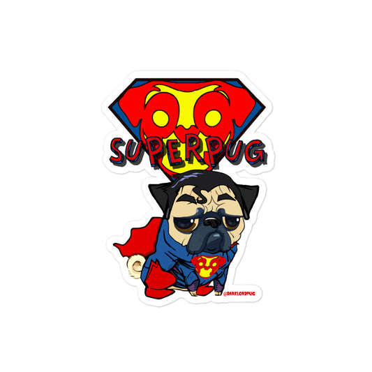 Superpug Sticker