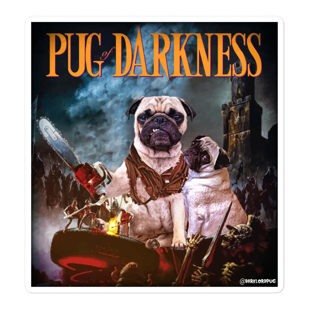 Pug of Darkness Sticker