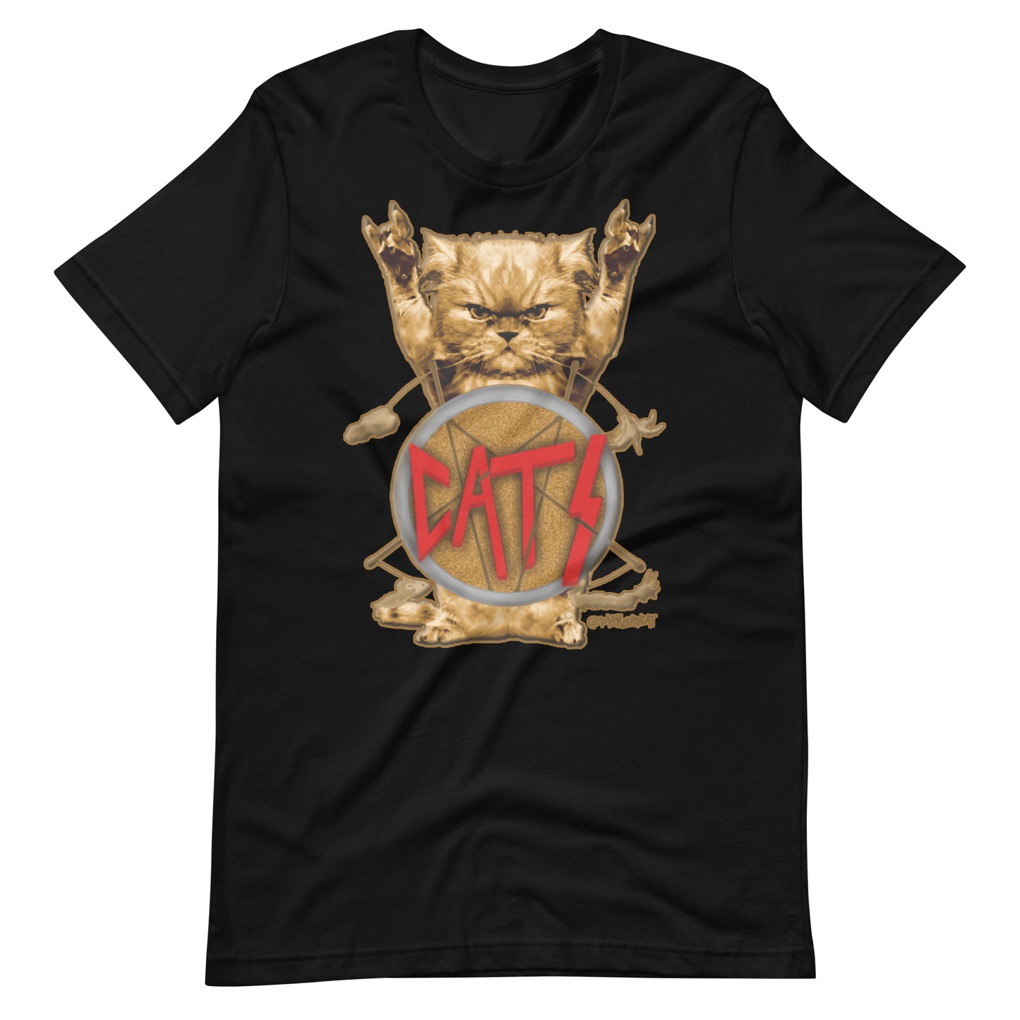Heavy Metal Slayer Cats Unisex T-Shirt