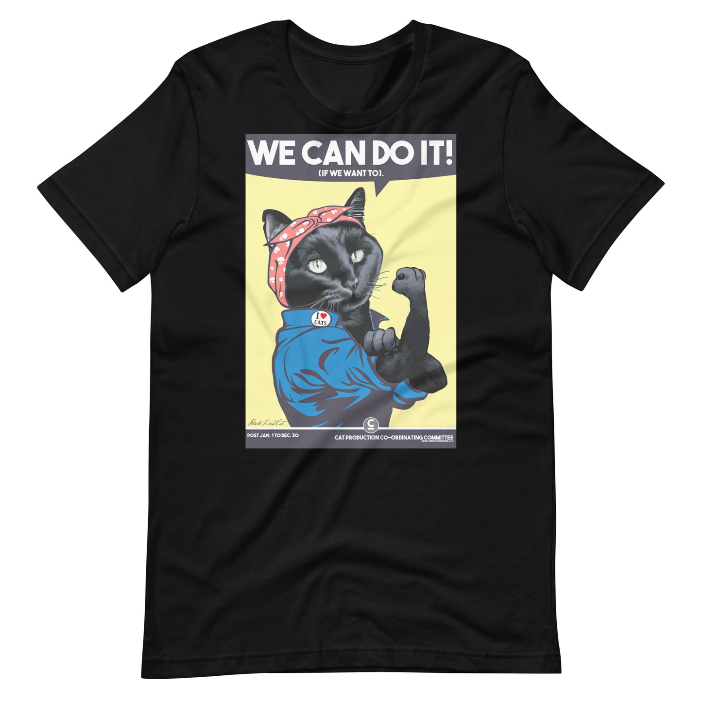 Kitty the Riveter Unisex T-Shirt