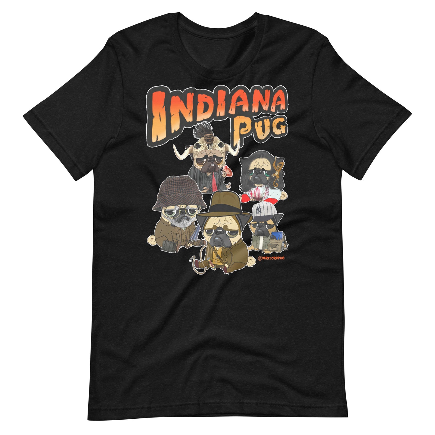 Indiana Pug Unisex T-Shirt