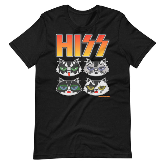 Hiss Cat Kiss Unisex T-Shirt