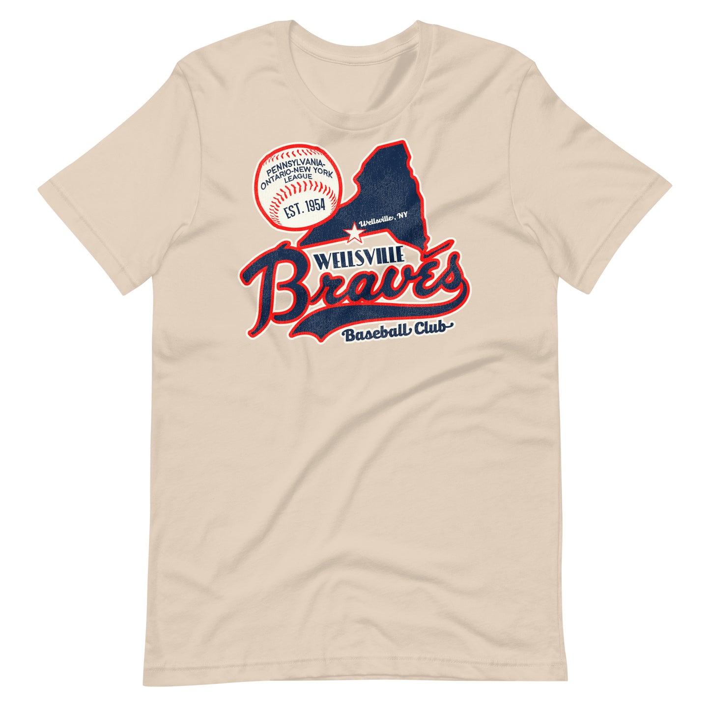 Defunct Wellsville Braves Baseball Team Unisex T-Shirt