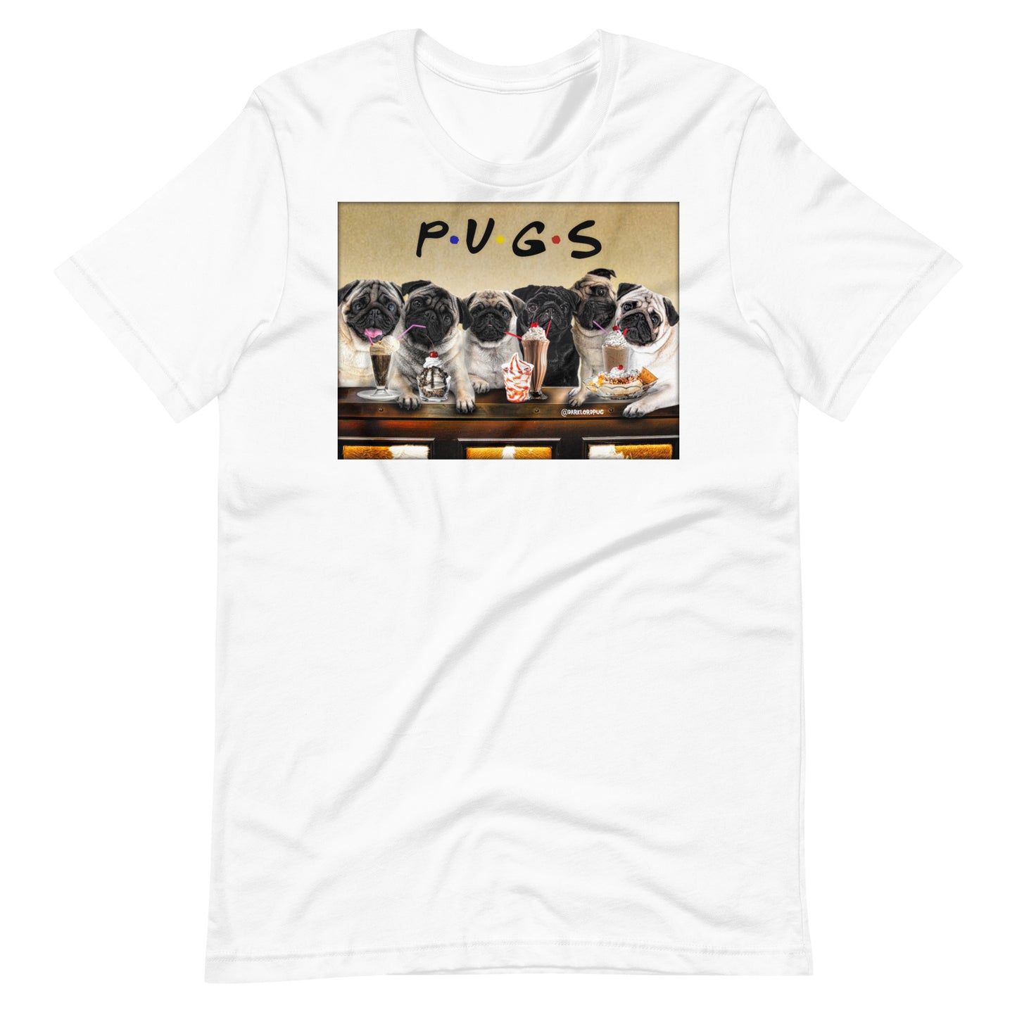 Friends Pugs Unisex T-Shirt